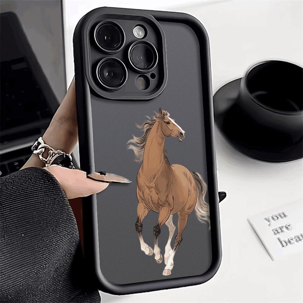 Chinese Zodiac Horse Cattle Shockproof Phone Case for Xiaomi Redmi Note 14/13/12/11/10 Pro/Plus Raised Camera Protection Cover