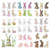 1 Set Easter Rabbit Table Sign Farmhouse Rustic Bunny Decoration Home Office Spring Easter Holiday Party Table Centerpiece Ornament