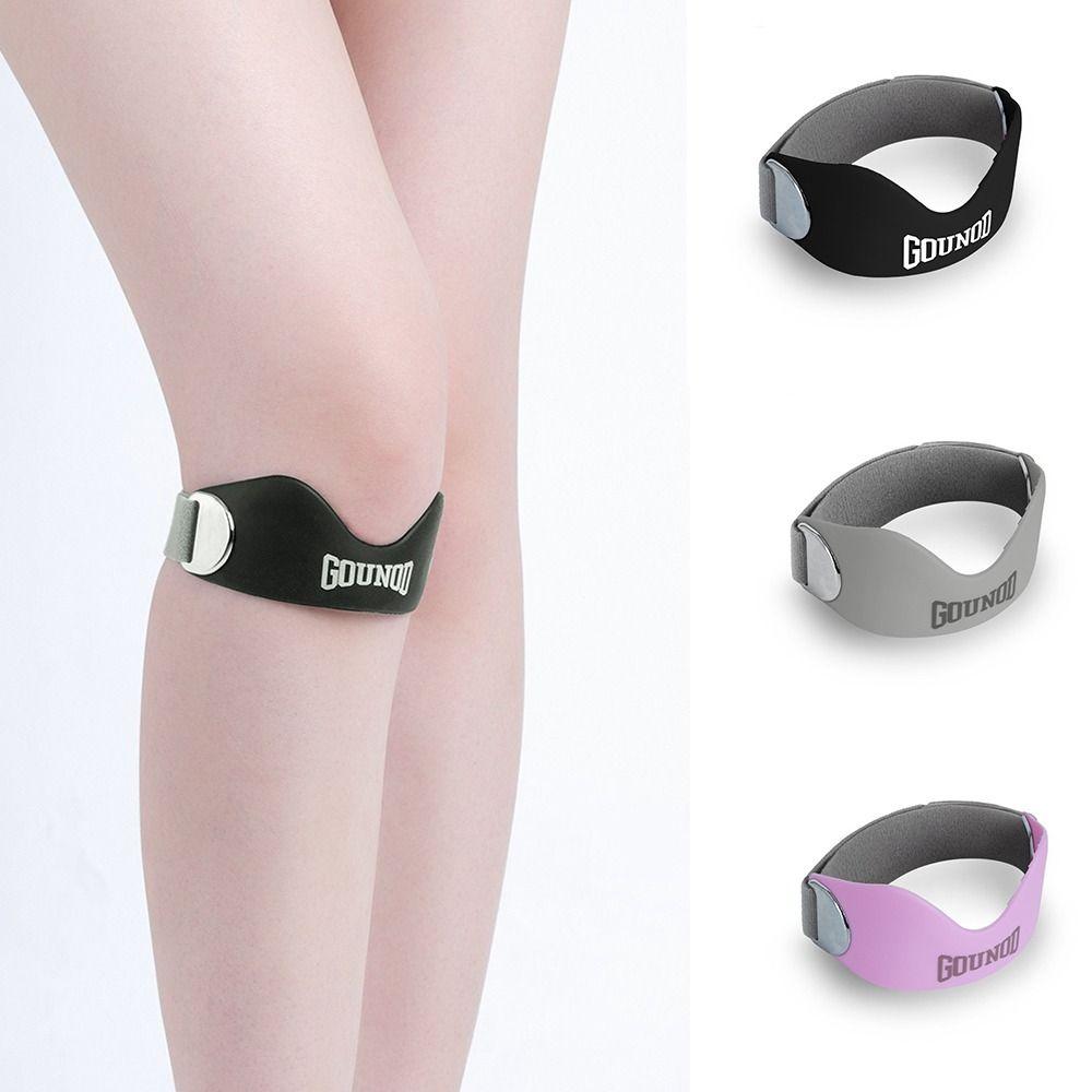 

Cushion Pressure Knee Pads Patella Strap Breathable Sport Knee Wrap Fitness Supports Sports сірий