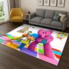 Tappeto Cartoon 3D P-Pocoyo Elly Pato per Camera da Letto Soggiorno Divano Decorazione Casa, Tappeto Area Giochi Bambini Tappetino Antiscivolo Regalo