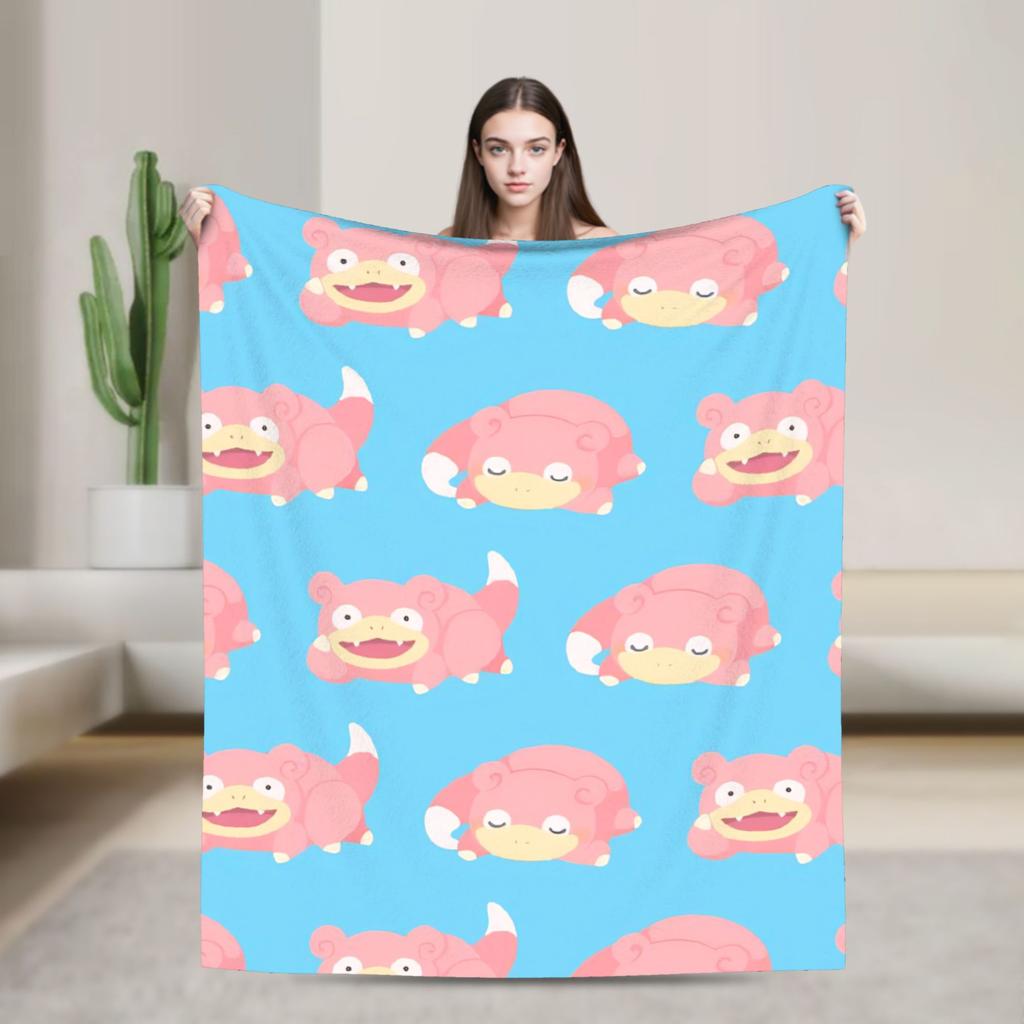 Soft Blankets Decorative Slowpoke Cartoon Bedding Throws  Flannel Bedspread For Outdoor Fashion Sofa Bed Cover