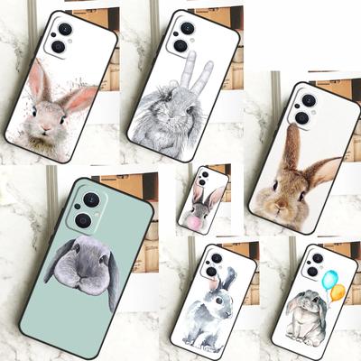 Cute Bunny Rabbit Case For OPPO Reno 10 Pro 11 F 4 5 6 7 8 Lite 4Z 5Z 8T OPPO Find X5 X2 X3 Lite X6 Pro Cover