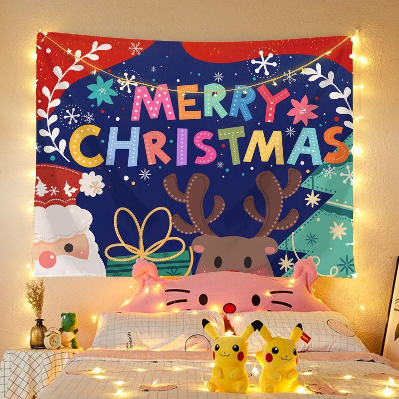 Рождественский гобелен для комнаты фон ткань Праздничный гобелен гобелен висит картина — фото 5