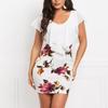 2025 European & American Slim Fit Fake Two-Piece Printed Summer Dress for Women