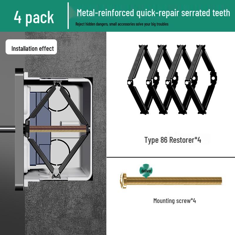 Universal Type 86 Concealed Wiring Box with Diamond Base