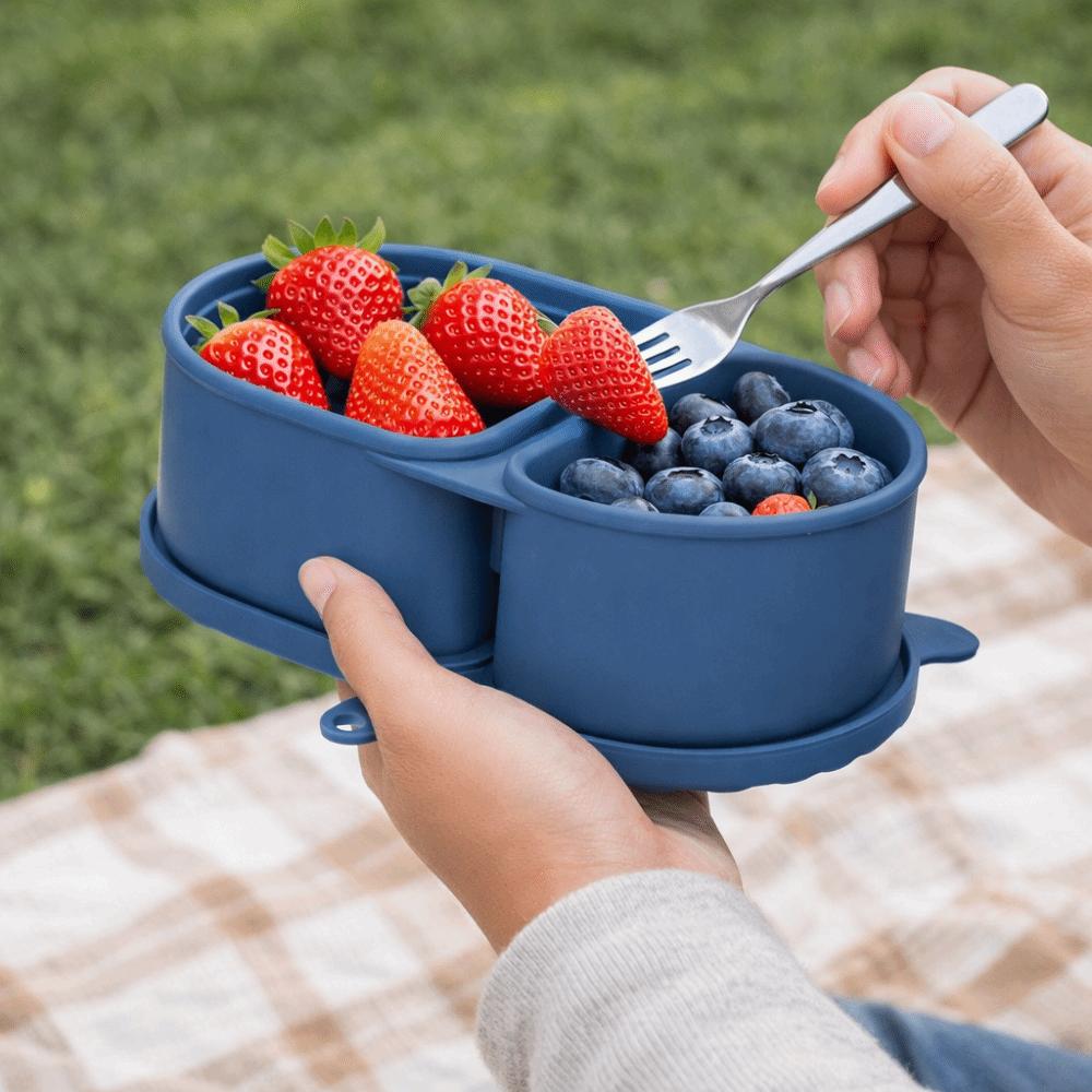 Leak-proof Snack Containers Food Grade Meal Prep Container Divided Fresh-Keeping Box  School Lunch