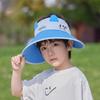 Dinosaur Kids Sun Hat With Breathable Nylon Wide Brim Uv Protection For Summer Outdoor Play