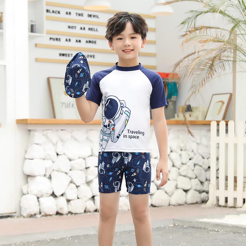 Kids' Quick-Dry Split Swimsuit Set for Boys and Girls