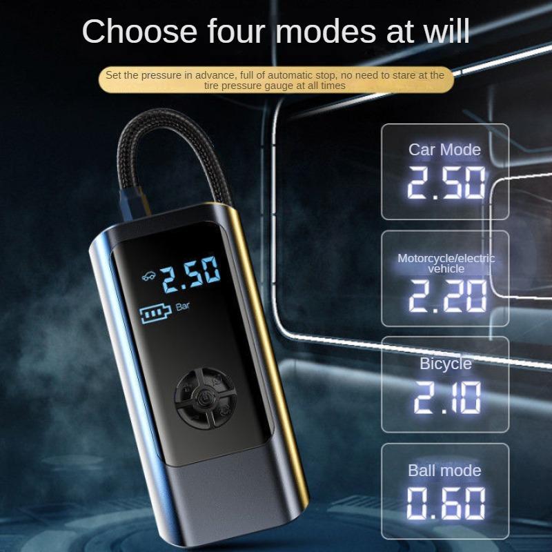 Car Tire Inflator Portable Electric Air Pump Wireless Charging With Compressor Digital Display For Motorcycle Bicycle Balls
