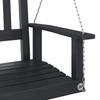 Vidaxl Garden Swing with Metal Chains, Black, Fir