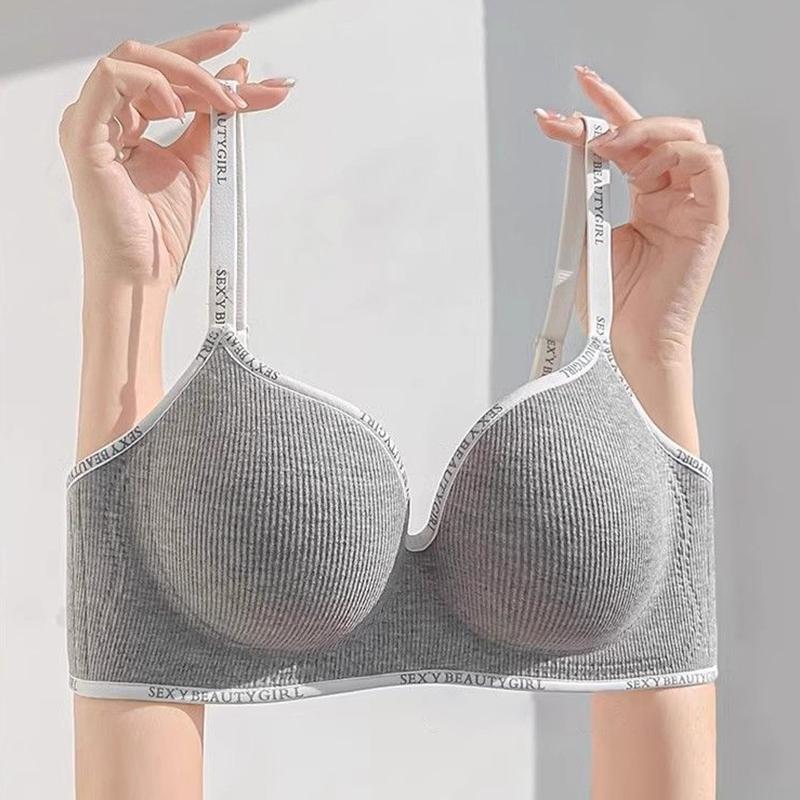 Reggiseno Push-Up Reggiseno Sexy da Donna Brassiere Senza Ferretto Intimo Senza Cuciture Comodo Ragazze Giovani Coppa Spessa Lingerie Coppa AB