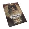 2024 Wall Calendar Cute Ugly Cats Different Pictures Safe  Paper Cat Calendar for Family Offi