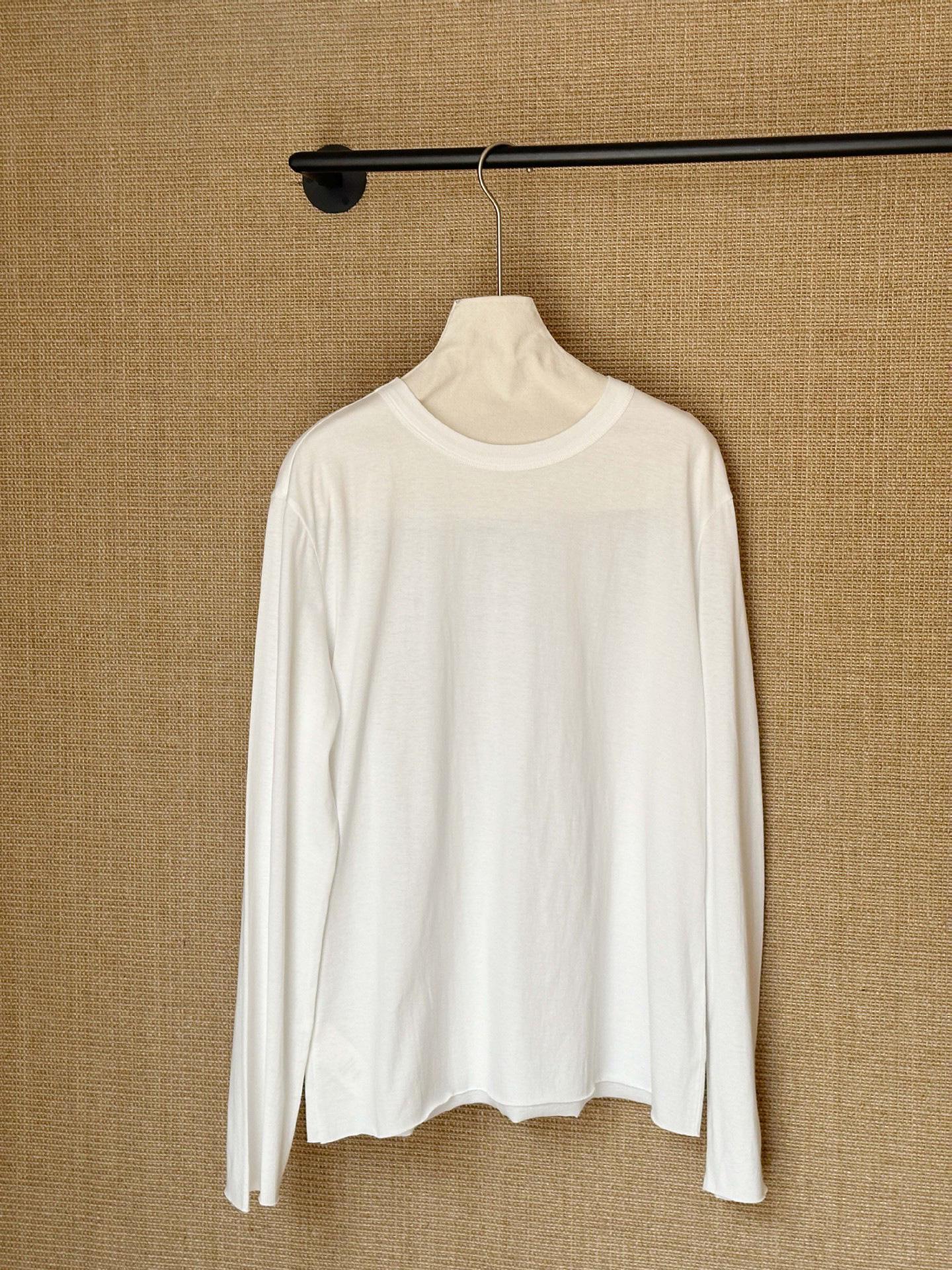 Yi Lu Designer Style Women s Loose Pure Cotton Long Sleeve T-Shirt - Spring/Autumn Collection Small белый