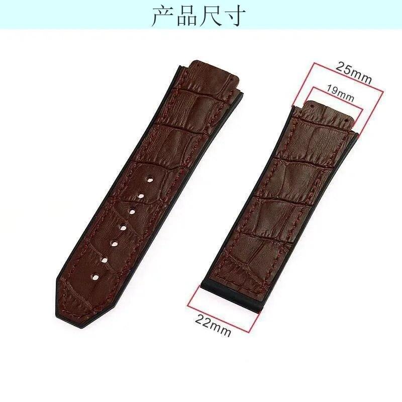 26mm*19mm skinnklokkeremspenne 22mm for HUBLOT Big Bang Series Silikonklokke Armbåndsurtilbehør
