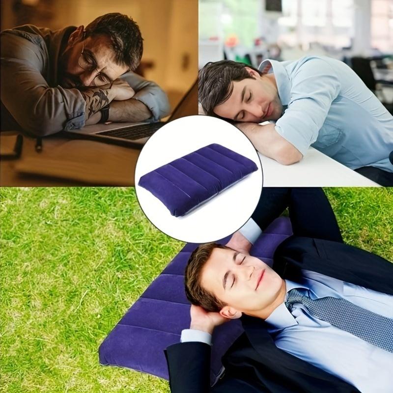 Portable Inflatable Camping Pillow Lightweight Quick Dry PVC Sleeping Cushion for Outdoor Hiking Backpacking Travel