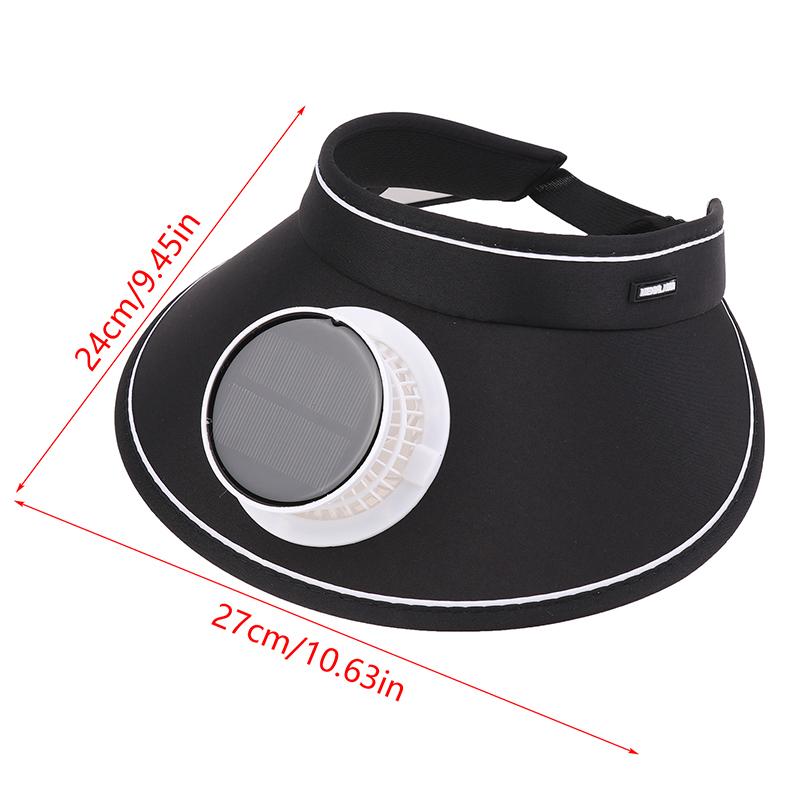 Wide Brim Sun Hat With Built-In Fan Summer Cap Outdoor Straw Visor Hat With Solar/Usb Powered Fan For Camping Fishing Hiking