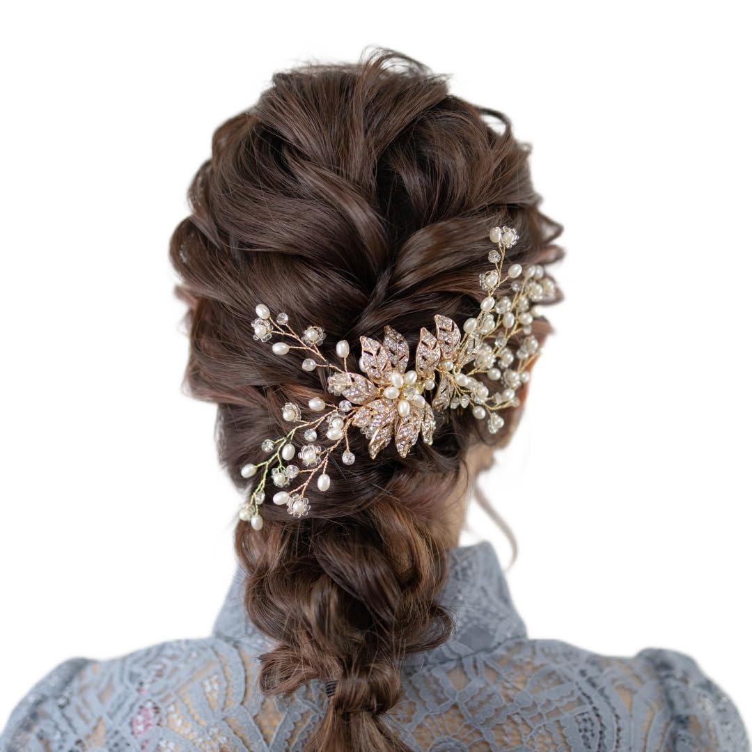

Minister Pearl Hair for Bridal Japanese Entrance and Special Occasions Accessory, Headpiece, Weddings, Recitals, Coming-of-Age Ceremonies, Clothing,