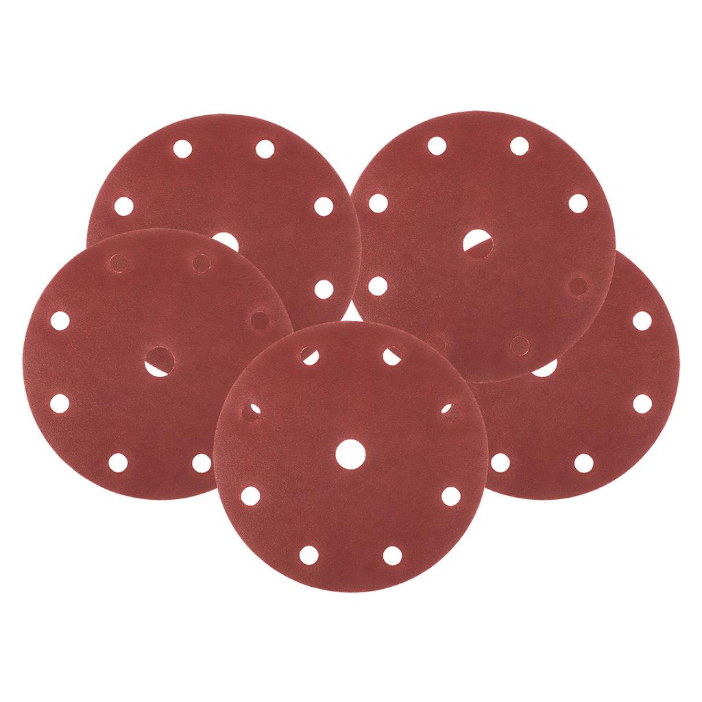 Sanding discs 150 mm, P240, 5 pcs., with 9 holes for 04-721