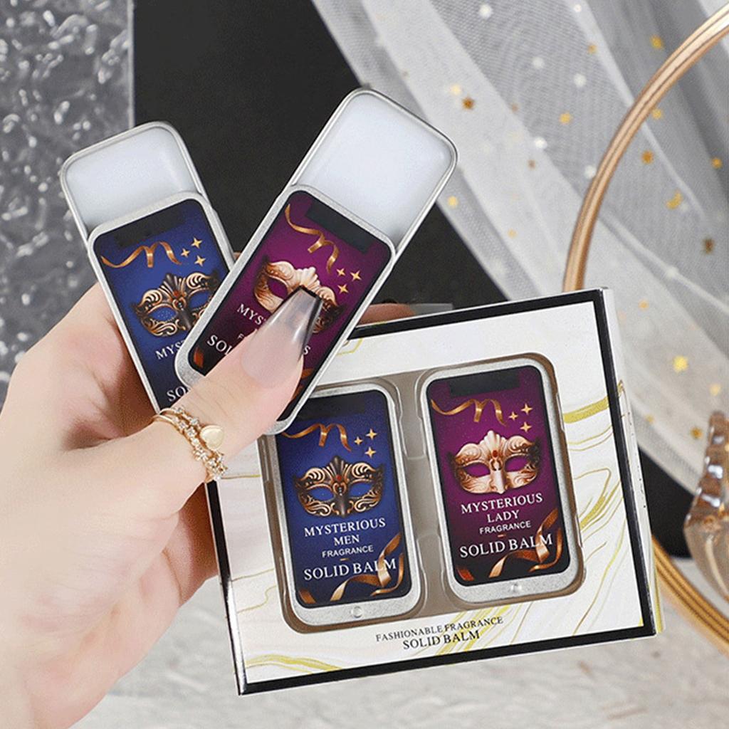 Solid Perfume Balm ,solid Balm Attractant Attraction Balm Portable Compact To Refill Anytime Perfect Gift For Women And Men,2pc