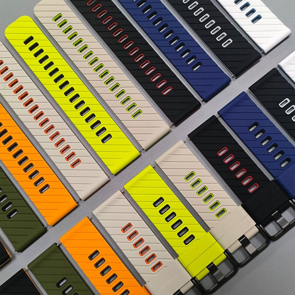 22mm Sports Silicone Band for Amazfit Bip 6 5 Smart Watch Strap for Amazfit BALANCE 2/Stratos 3 2S 2/GTR 2 4 3pro Wrist Bracelet