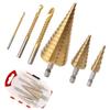 6/7Pcs Anti Rust Drilling Tool 4-12mm 4-20mm 4-32mm Quick Change Bits Set  Iron Drilling