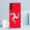 Isle of Man Coat of Arms Cover for Samsung Galaxy A17 A37 A57 A16 A26 A36 A56 A15 A14 A55 Phone Case A13 A53 A25 A35 A24 A34 A23