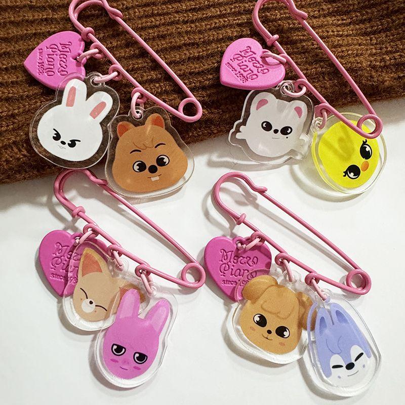 SKZOO cartoon featuring the same acrylic double pin keychain accessories pendant accessories around great for daily use
