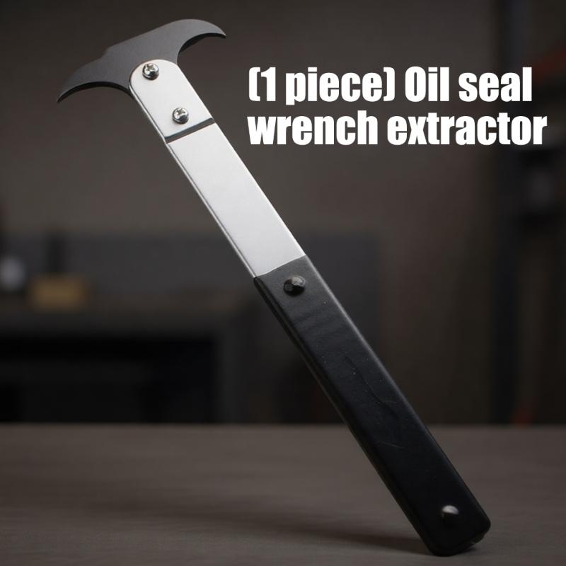 Professional Seal Puller Double Hook Tips Oil Seal Removal Tool for Various Vehicle Seal Puller Easy Grip Heavy Duty Tool