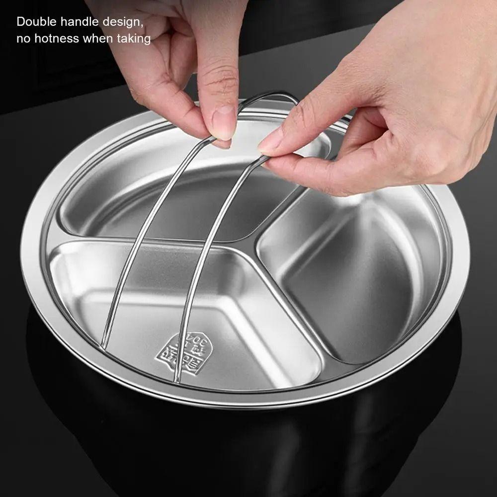 Stackable Stainless Steel Steamer Basket with Handle Round Pot Insert Tray Steaming Pan Corn