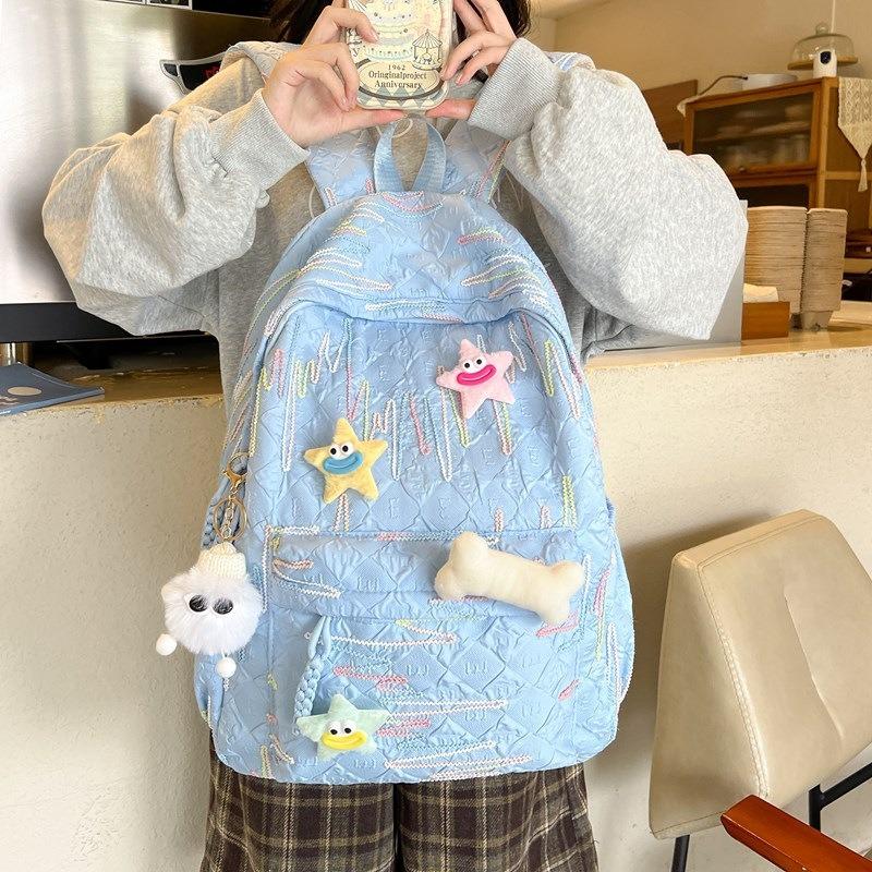 College student high value weight reduction schoolbag cute soft girl backpack ins bag women's versatile mini backpack