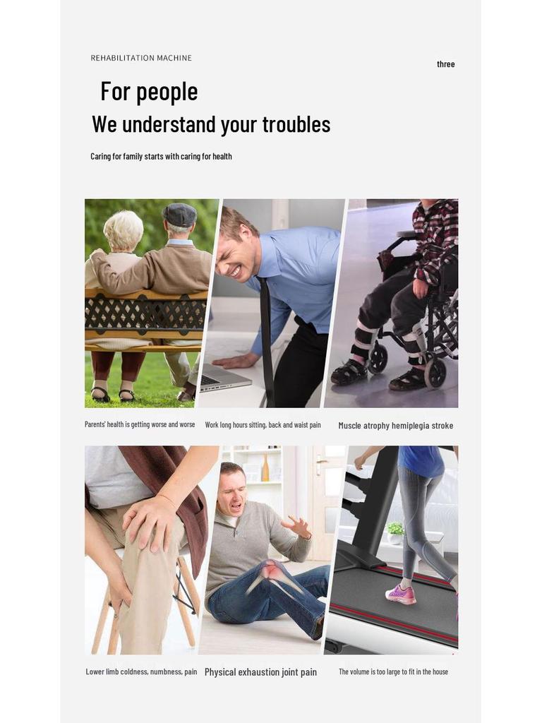 Pedal-Heimtrainer für unter dem Schreibtisch zur Rehabilitation älterer Menschen und zum Beintraining