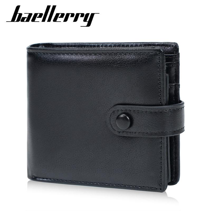 Baellerry Herren Kurze Geldbörsen Vintage Design Dreifach-Kartenhalter Bargeld Geldbeutel Business Geldbörse