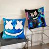 Dj M-Marshmello Pillow Case Square Pillow Bedroom Sofa Leisure Comfort Cushion Car Living Room Home Decoration