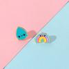 Silver Post Rainbow Stud Earrings, Cute Cartoon Small Size Dopamine Style, Minimalist Creative Sweet Earrings Jewelry for Women Girls