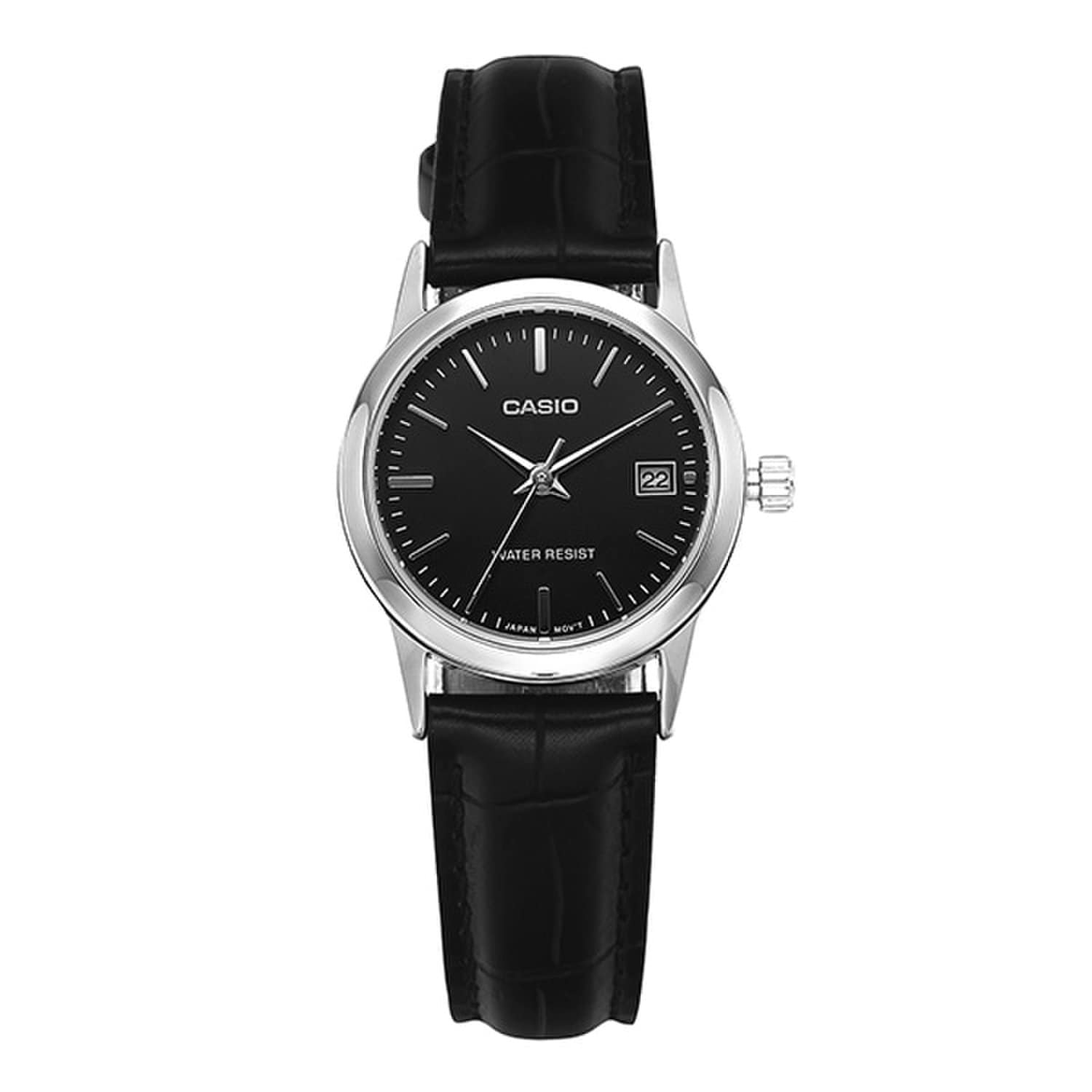 [Casio] LTP-V002L-1AUDF (ЛТП-В002Л-1А) Аналоговые женские кожаные часы Suneung для студентов