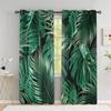 Summer Tropical Leaf Shade Curtains Deluxe Living Room Bedroom Home Decoration Palm Leaf Banana Leaf Curtains
