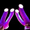 Female Dildo u-Shaped Double Head Fake Penis Small Female Masturbator Colourful Crystal Erotic Products