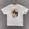 VINTAGE Cardinal T Shirt Men Large White Bird Nature Graphic Flower Casual 90s