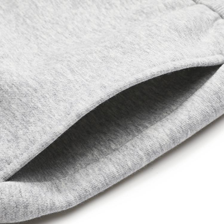 FILA Loose Fit Cuffed Fleece Knit Solid Color Sports Casual Pants Men bottoms Cloud-Gray Flower-Gray F51M249699F-MG