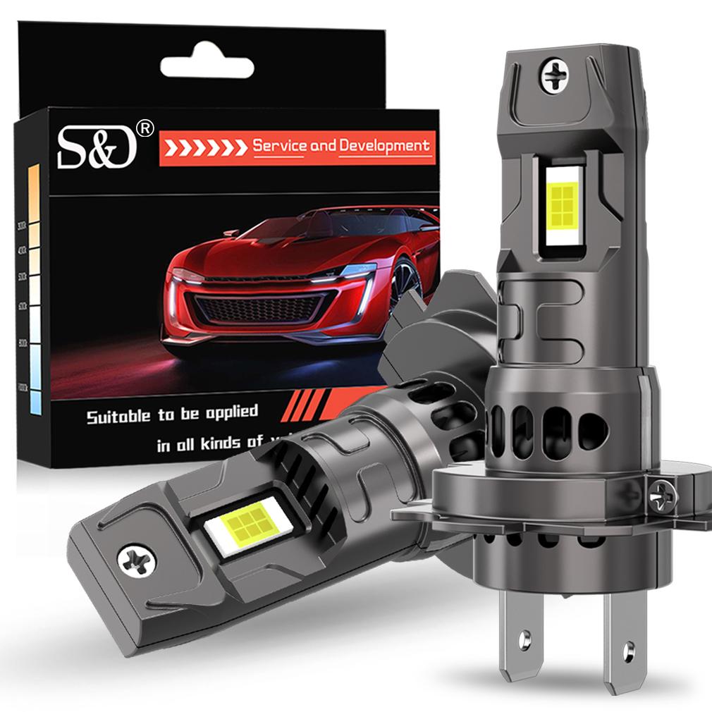 2 stk 25000LM Canbus H7 H11 LED-frontlyspærer H8 H16JP 9005 HB3 9006 HB4 LED-lampe 3570 CSP Bilfrontlys 60W Turbovifte 6500K 12V