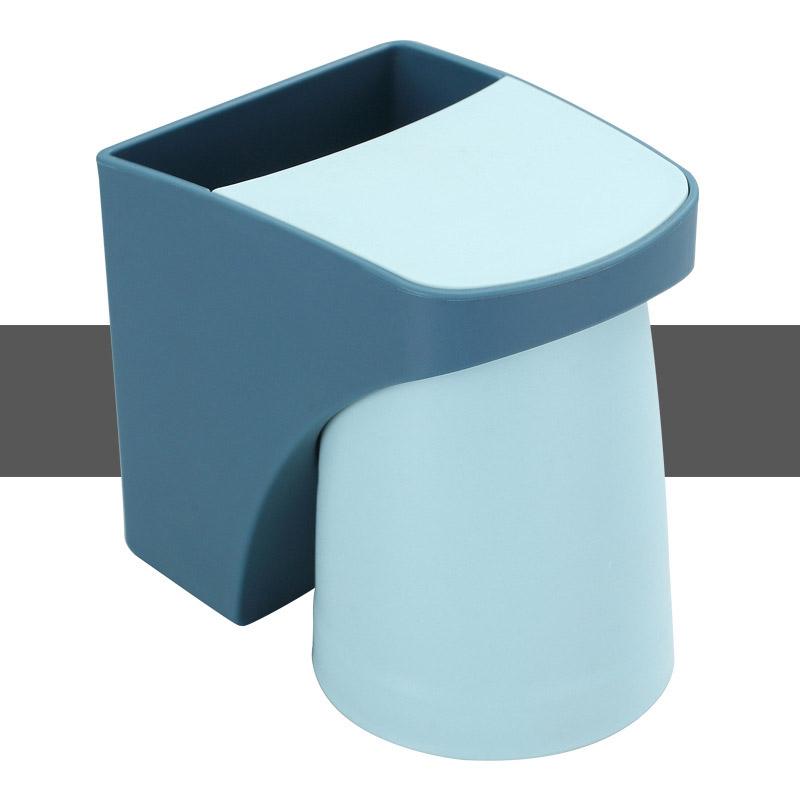 Toothbrush Cup Holder Toothpaste Holder Wall Mount with Self-draining Design & Magnetic Cup Space Saver & Easy Installation