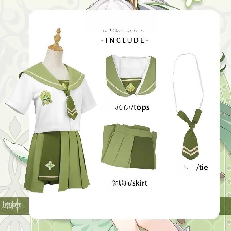 Game Naxida Doujin Peripheral Sailor Suit Grass God Derived Cosplay Suit JK Uniform Japanese Spring/summer Student Suit