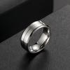 Minimalist Titanium Steel Ring for Men – Fashion Stainless Steel Band, European Street Style Jewelry
