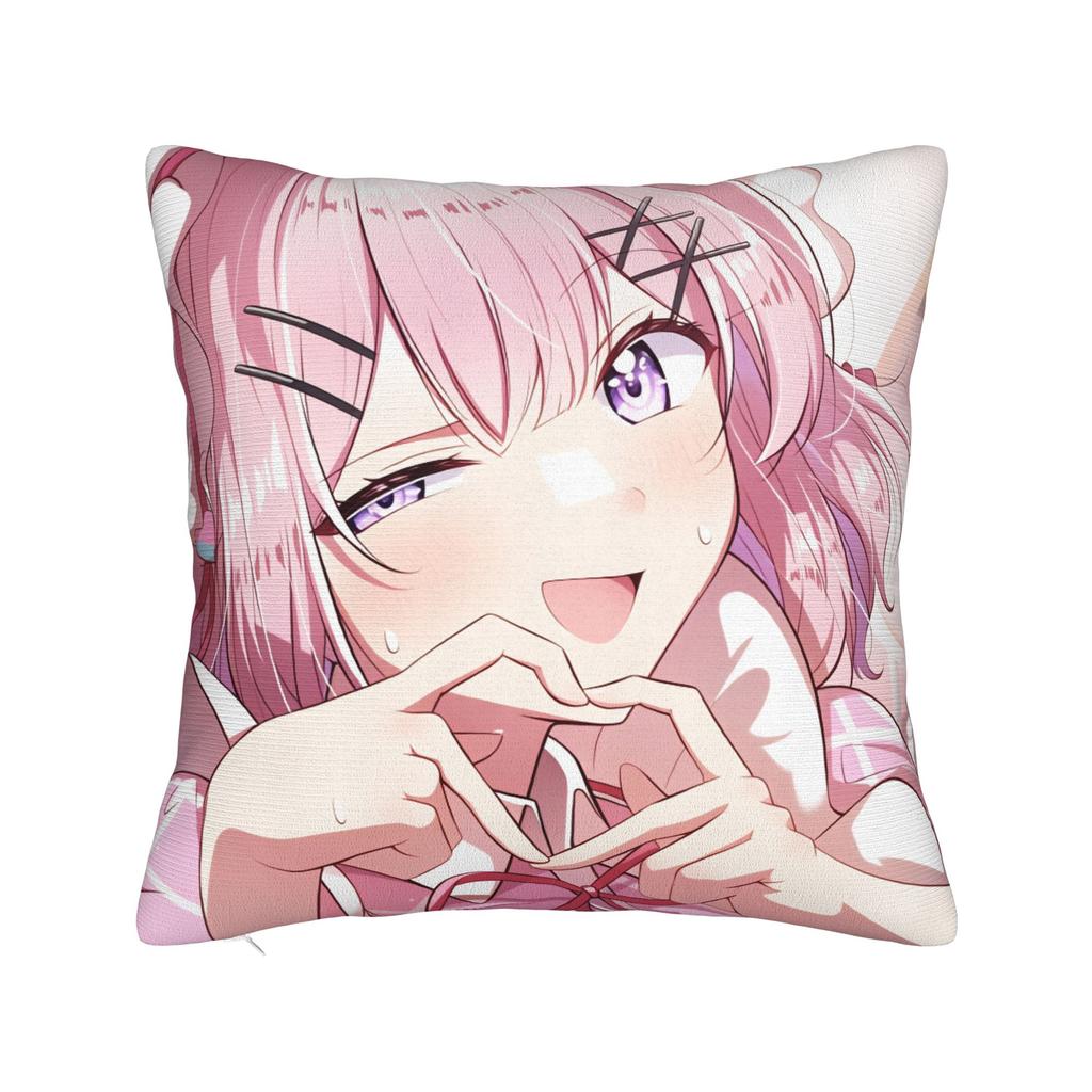 Hot Girl Kawaii Sakura Miko Pillow Case Comfy Pillow Cover For Couch Sofa Bedroom Kawaii Pillowcases