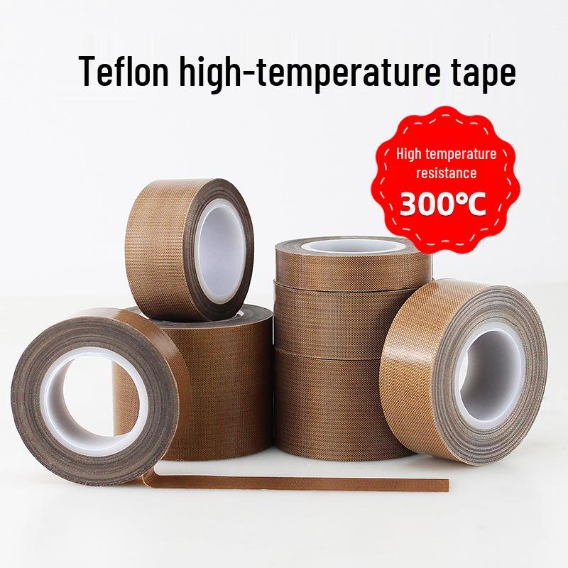 Baoxinda Teflon High-Temperature Resistant Tape - 300°C Heat Insulation, Anti-Scald, Wear-Resistant Electrician Tape for Vacuum Sealing.