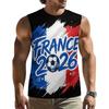 Men's Loose Fit Sleeveless Tank Top Soccer Themed Graphic Print Casual Sportswear Summer Shirt for Outdoor Activities