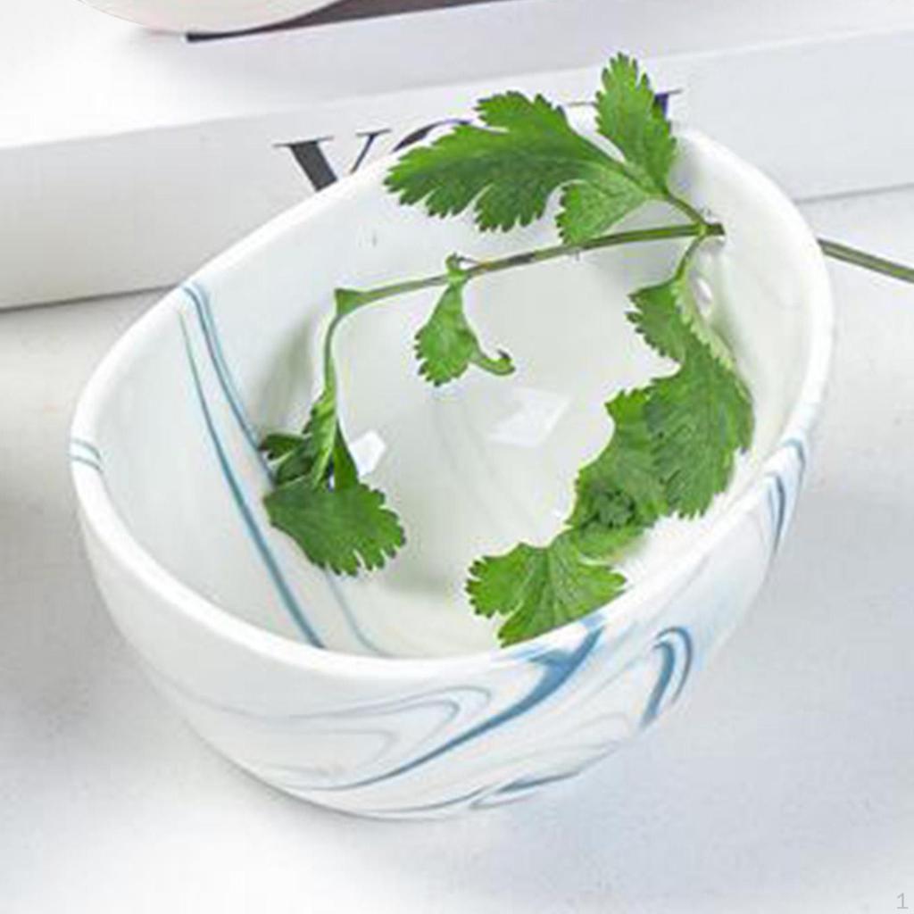 Keramická miska na loupání bylinek Kuchyňský nástroj Ergonomický separátor listů pro oddělení listů a stonků