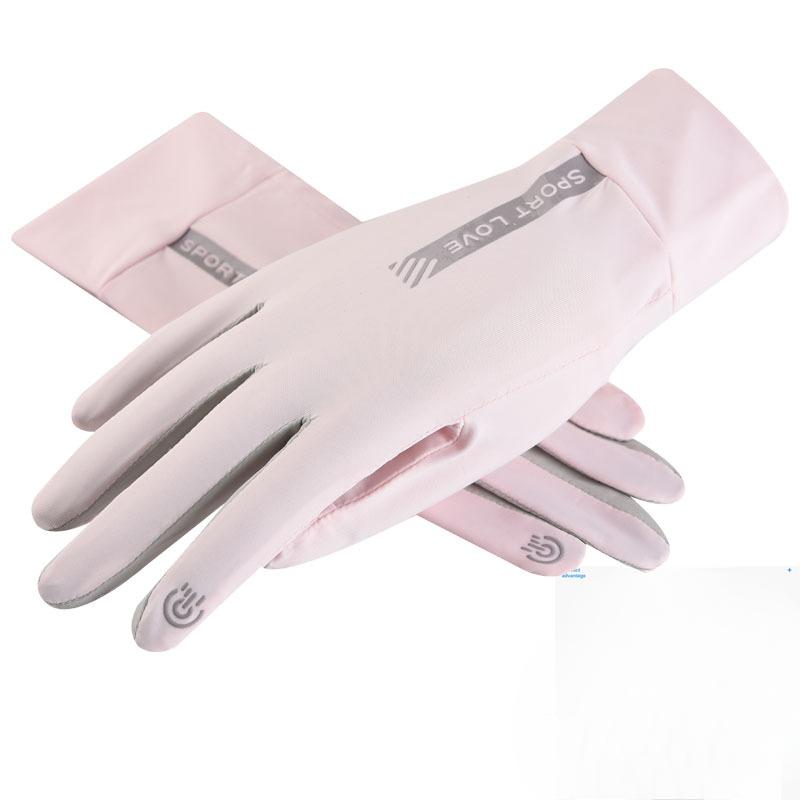 Sunscreen Gloves for Summer Driving for Women In Summer UV Anti Slip Ride Electric Bike Thin Sunshade Ice Silk Breathable Finger