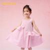 Balabala Girls' Plaid Sleeveless Princess Dress - Summer Collection