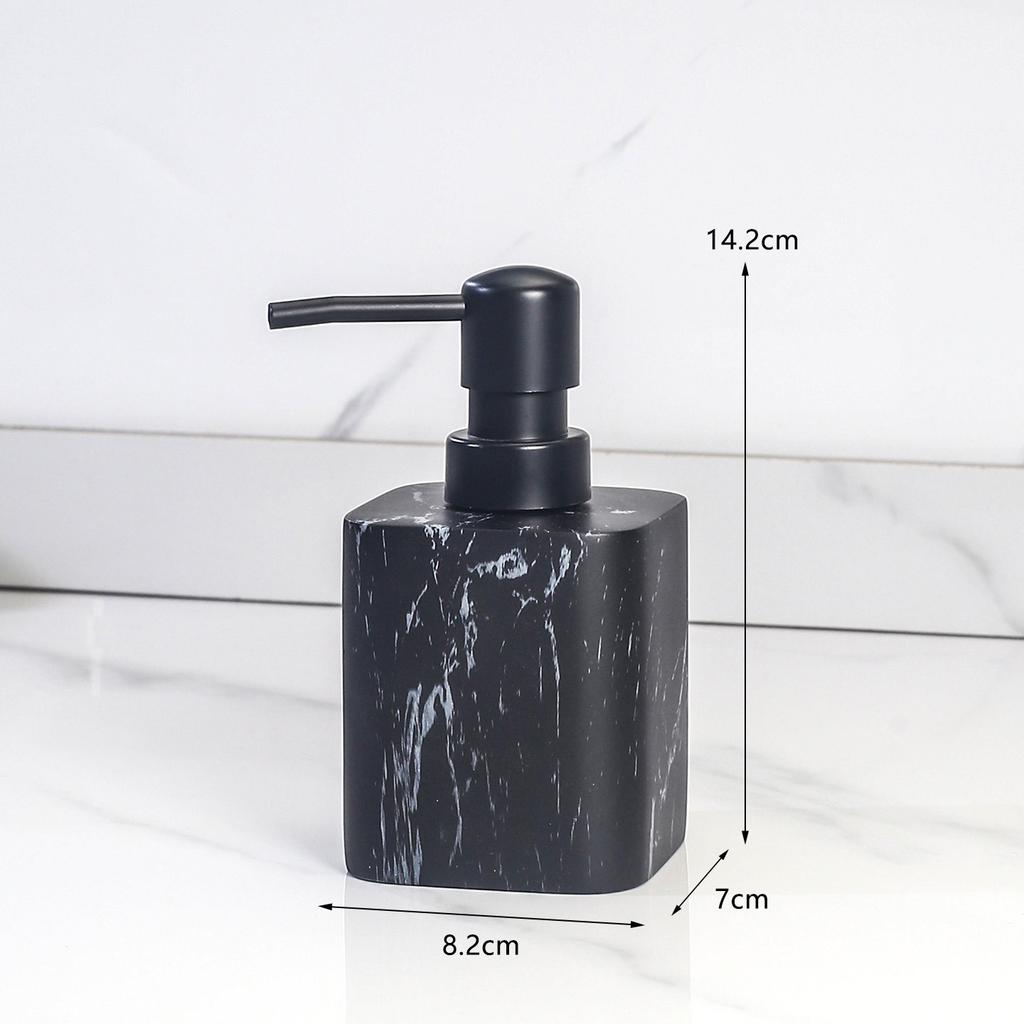 Nordic Style Marble Hand Sanitizer Bottle Bathroom Press Emulsion Dispenser Bathroom Emulsion Sub-bottle Bathroom Decoration